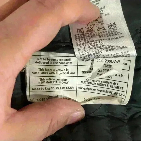 Eddie Bauer StormDown 700 Jacket Black Nano Puffer Coat Lightweight L - Picture 15 of 16